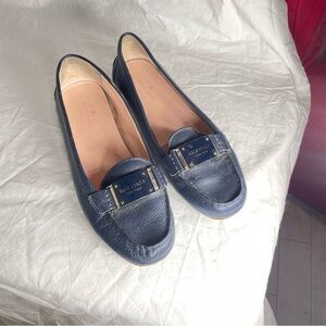 Kate spade Navy Leather Loafers